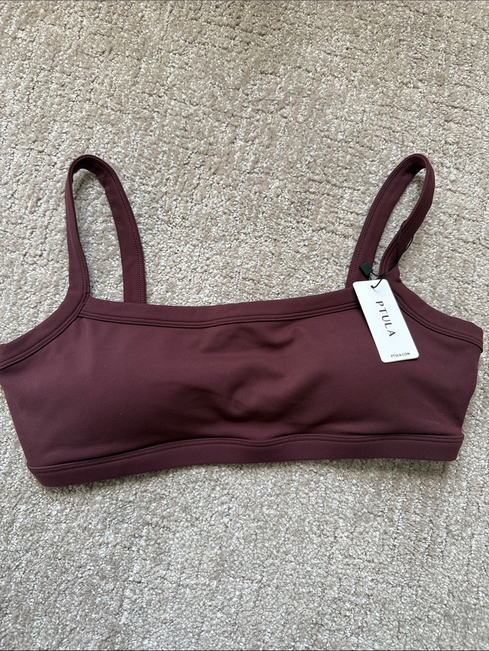 NWT Ptula Burgundy Bra size L